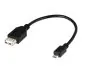 Preview: DINIC USB Adapter A Buchse auf micro B Stecker OTG, Bulk, 0,1m zum Anschluss an OTG kompatible Geräte